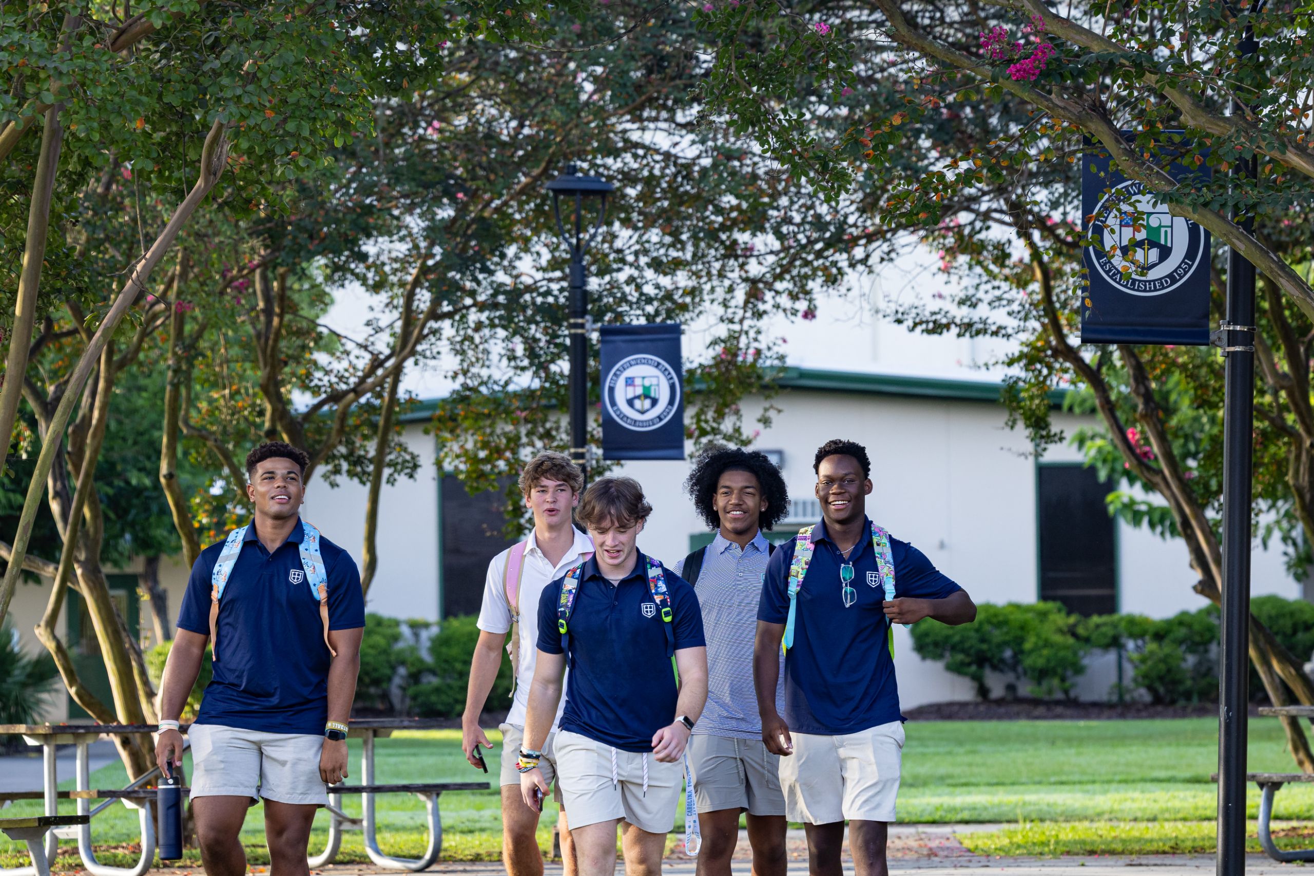 Boys walking