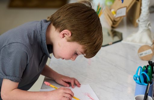 boy drawing