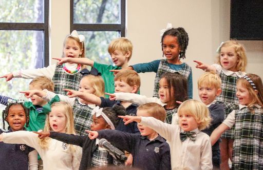 students in music class