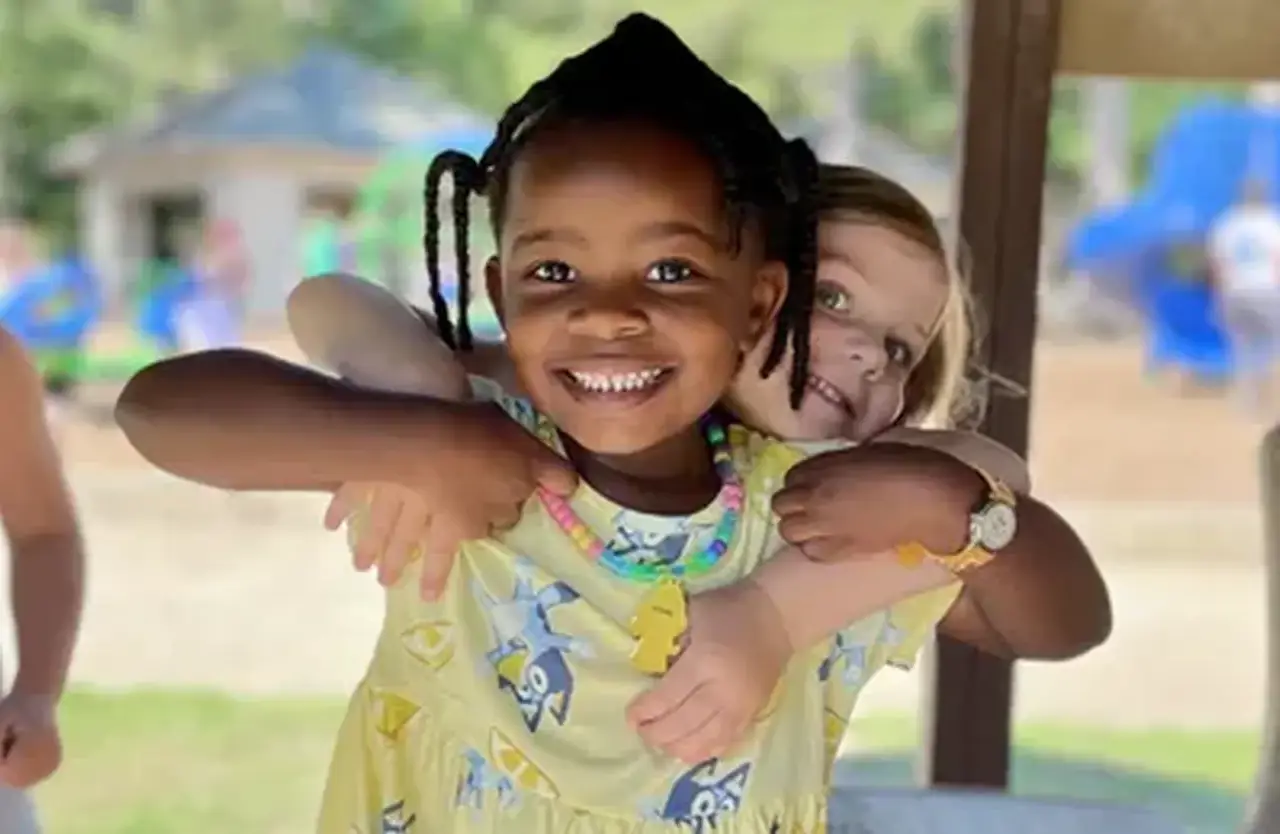 PreK students in playground